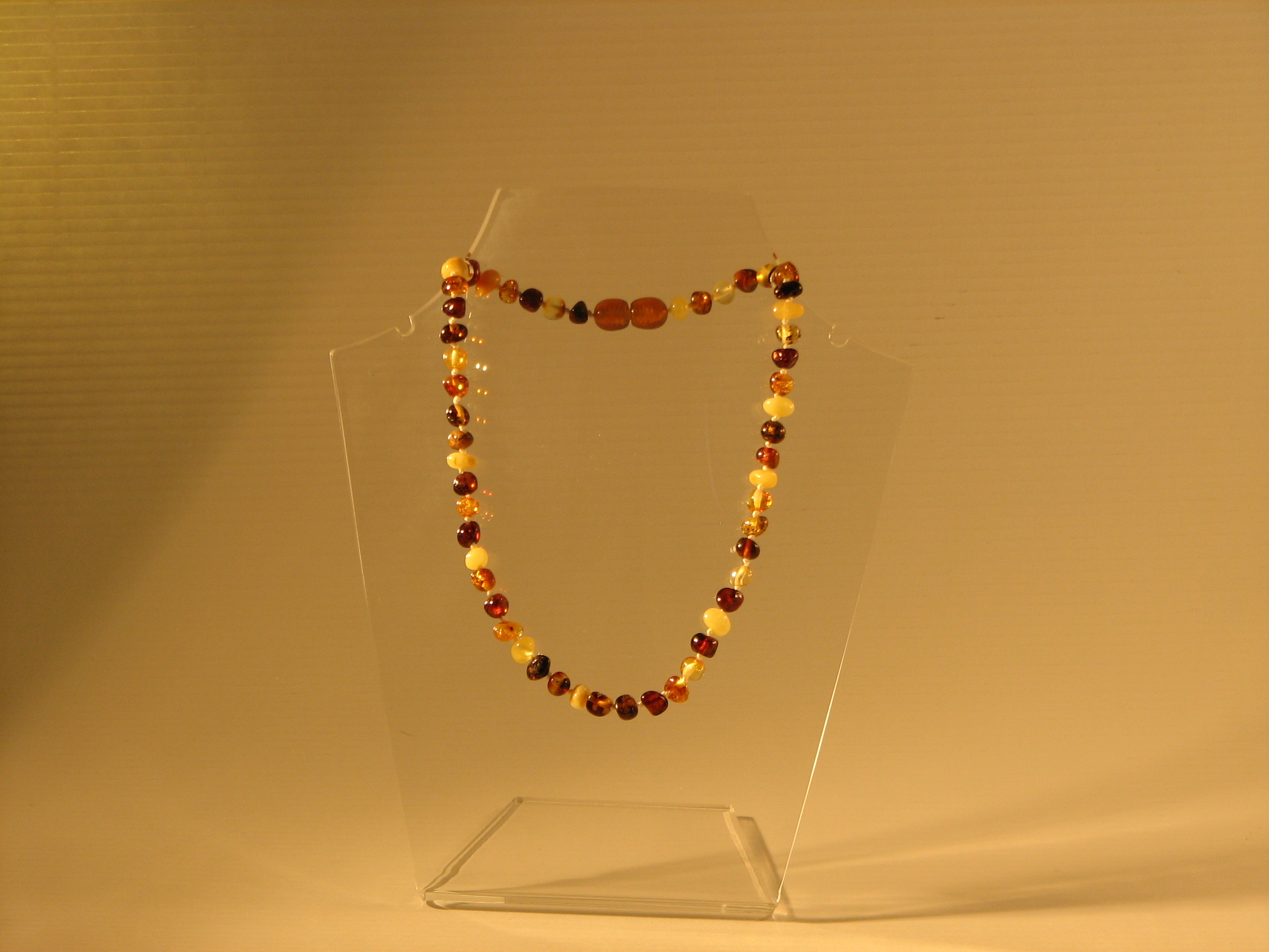 Amber Teething Necklaces Baroque Multicolor