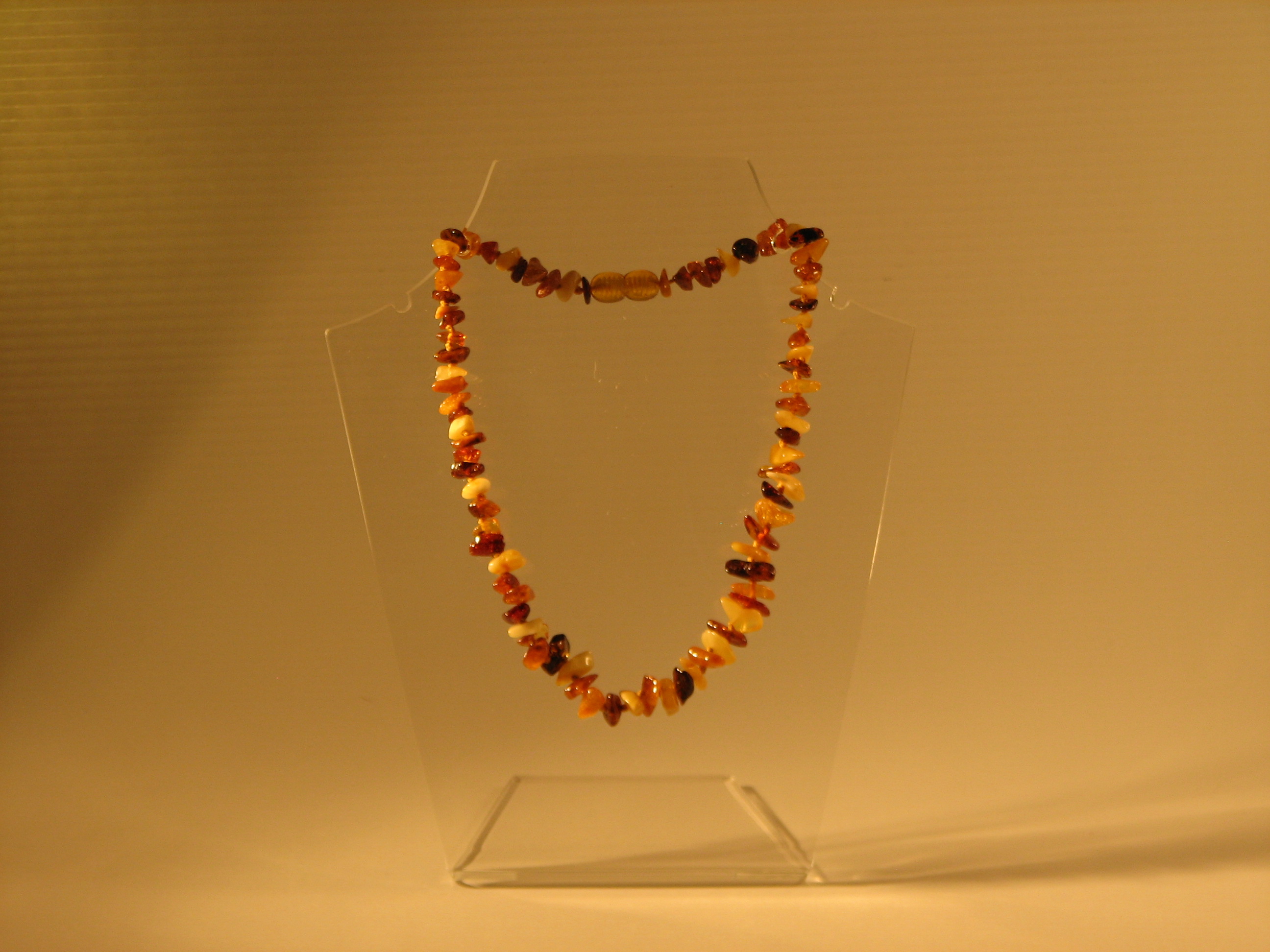Amber Teething Necklaces Chips Multicolor